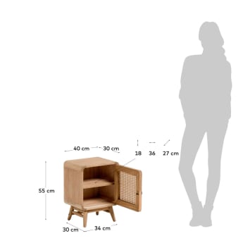 Nalu bedside table 40 x 55 cm - sizes