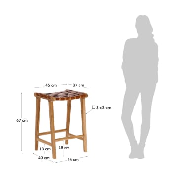 Calixta 67 cm high stool - sizes