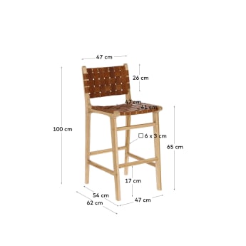 Calixta 65 cm high stool - sizes