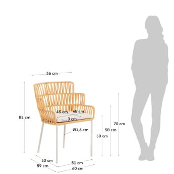 Mustard Robyn chair - sizes