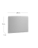 Dyla headboard cover in grey for 90 cm beds