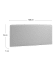 Dyla headboard cover in grey for 150 cm beds