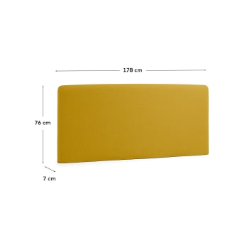 Dyla mustard headboard cover 168 x 76 cm - sizes