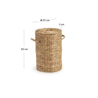 Yessira natural fibre clothes basket, 55 cm - sizes