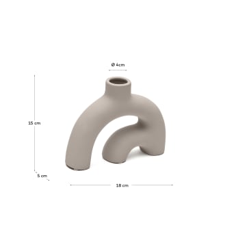 Llafranc Keramikvase beige 15 cm - Größen