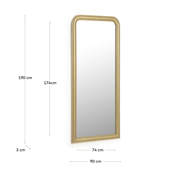Adinoshika golden mirror 90 x 190 cm - sizes