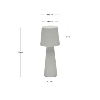 Arenys small table light with a painted grey finish - sizes