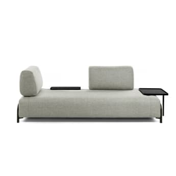 Compo 3 seater sofa in beige, 232 cm - sizes
