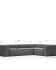 Blok 4 seater corner sofa in grey corduroy, 320 x 230 cm