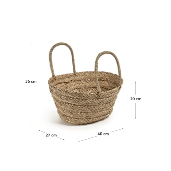 Yadia basket with a natural finish - sizes