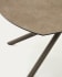 Yodalia extendable table, porcelain and steel legs with a brown finish, 130 (190) x 100 cm
