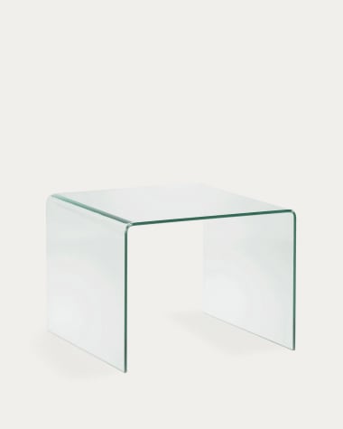 Table d'appoint Burano en verre 60 x 60 cm