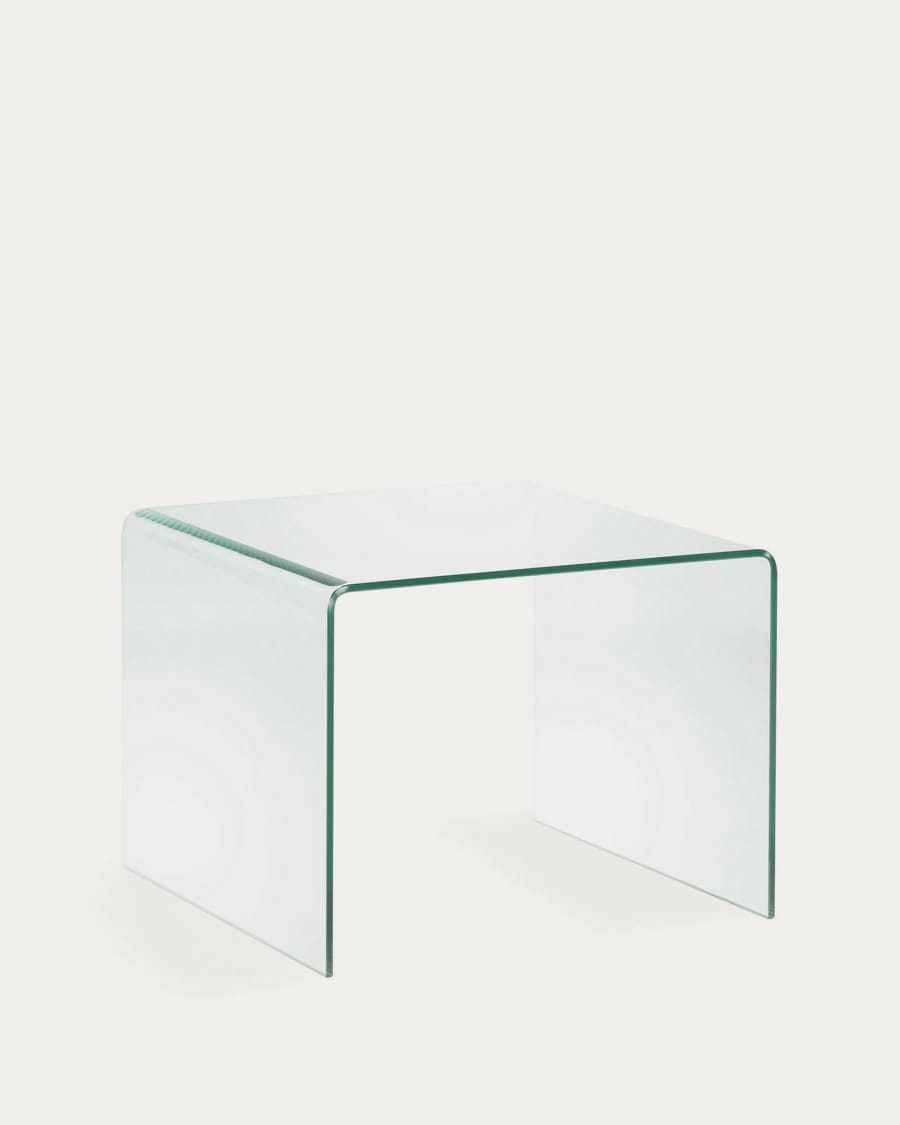 Tien Tol Duidelijk maken Burano glazen bijzettafel 60 x 60 cm | Kave Home