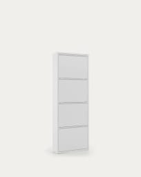 Παπουτσοθήκη Ode 50 x 136 εκ, 4 λευκές πόρτες