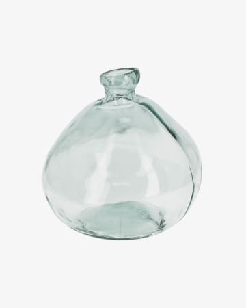 Wazon Brenna z przezroczystego szkła pochodzącego w 100% z recyklingu 33 cm
