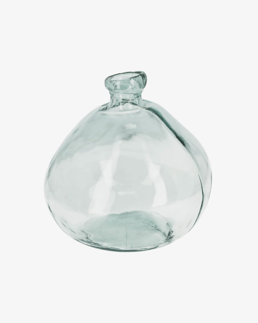 kiezen bijwoord klant Brenna grote glazen vaas transparant 100% gerecycled | Kave Home