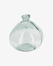 Vase Brenna transparent grand format en verre 100% recyclé