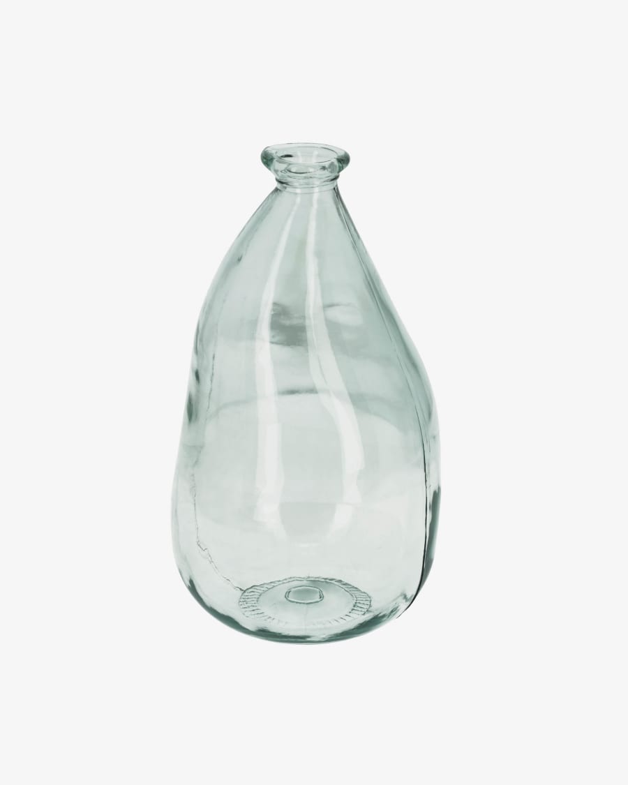 Onbepaald Hoopvol Interpersoonlijk Brenna medium glazen vaas transparant 100% gerecycled | Kave Home