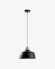 Lámpara de techo Bits de metal con acabado negro