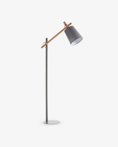 Kosta Stehlampe in Grau mit UK-Adapter | Kave Home