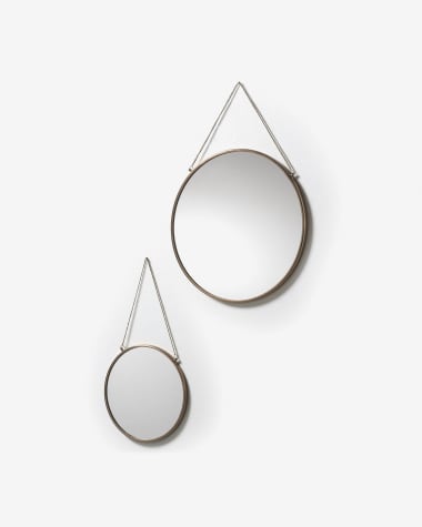 Set Icon de 2 espejos de acero Ø 41 cm / Ø 26 cm