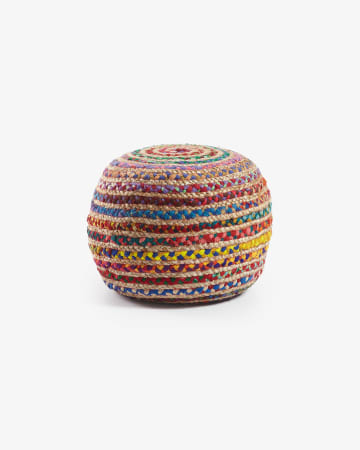 Multicolor Saht pouf Ø 50 cm