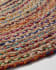Alfombra redonda Saht de yute y algodón multicolor Ø 100 cm