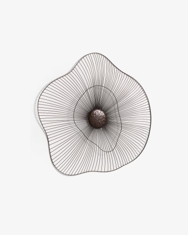 리엘 블랙 메탈 벽장식 95x93cm