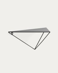 Teg prism shelf in steel with black finish 40 x 20 cm