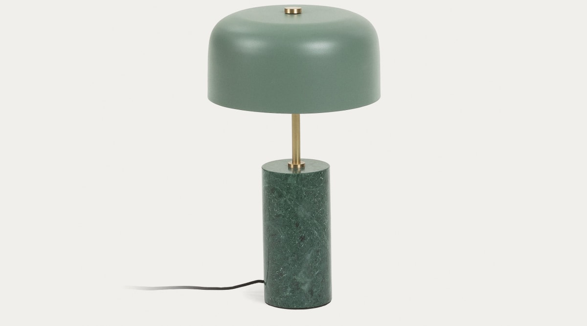Lámpara de mesa Videl de metal y mármol | Kave Home®