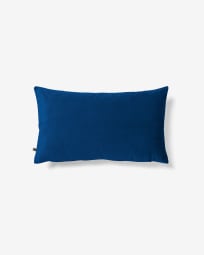 Lita cushion cover 30 x 50 cm blue velvet