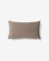 Lita cushion cover 30 x 50 cm taupe velvet