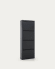Ode shoe rack with 4 doors in black, 50 x 136 cm