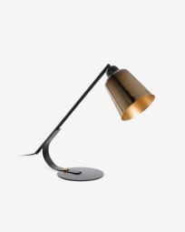 Anina table lamp in metal with black finish