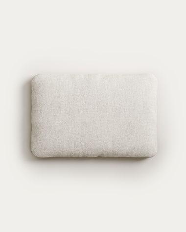 Blok cushion in white fleece, 40 x 60 cm FR