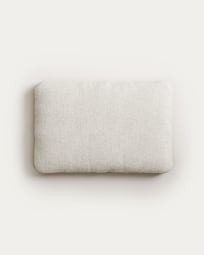 Blok cushion in white fleece, 40 x 60 cm FR