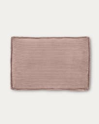 Blok cushion in pink wide-seam cordury, 40 x 60 cm FR
