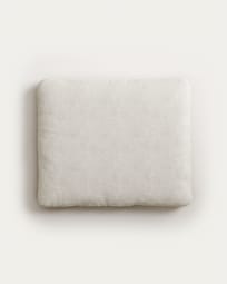 Blok cushion in white fleece, 50 x 60 cm FR