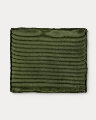 Μαξιλάρι Blok, πράσινο χοντρό κοτλέ, 50x60εκ