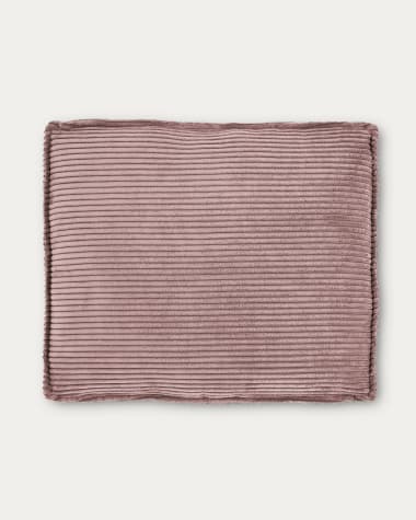 Coixí Blok de pana gruixuda rosa 50 x 60 cm