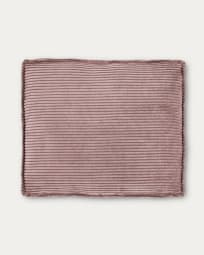 Blok cushion in pink wide seam corduroy, 50 x 60 cm