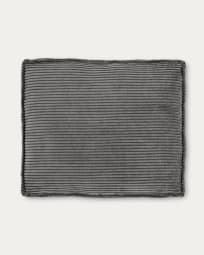 Blok cushion in grey wide-seam cordury, 50 x 60 cm