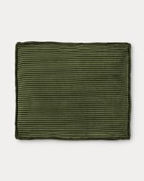 Blok cushion in green wide-seam cordury, 50 x 60 cm FR