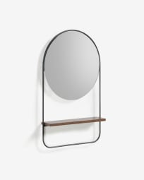 Marcolina steel and MDF mirror, 37 x 58 cm