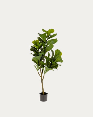 Sztuczna roślina Ficus z doniczką czarna 150 cm