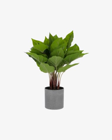 Sztuczna roślina Anthurium z doniczką cementową 50 cm