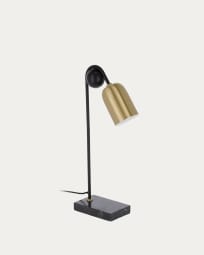 Natsumi table lamp in metal, wood and marble