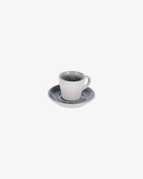 Light blue Sachi coffee cup with plate