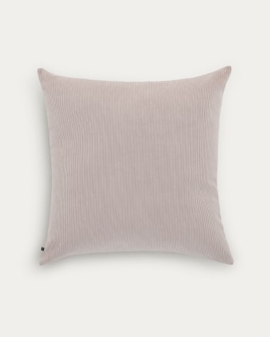 Namie cushion cover in pink corduroy, 60 x 60 cm