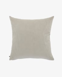 Taupe corduroy Namie cushion cover 60 x 60 cm